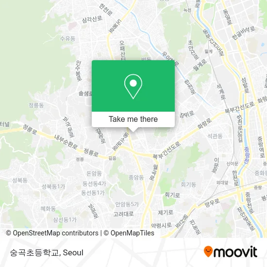 숭곡초등학교 map