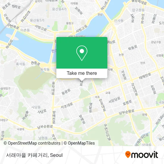 서래마을 카페거리 map