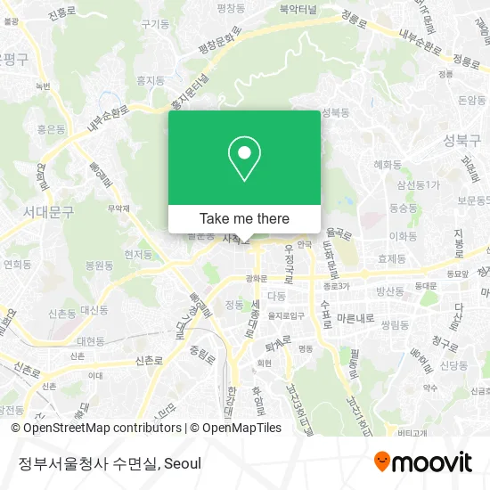 정부서울청사 수면실 map