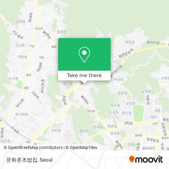 How to get to 문화촌초밥집 in 서대문구, 서울시 by Bus or Subway | Moovit