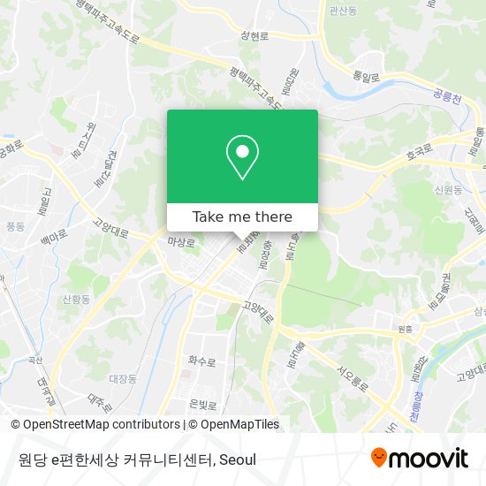 원당 e편한세상 커뮤니티센터 map