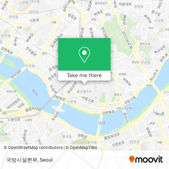 국방시설본부 map