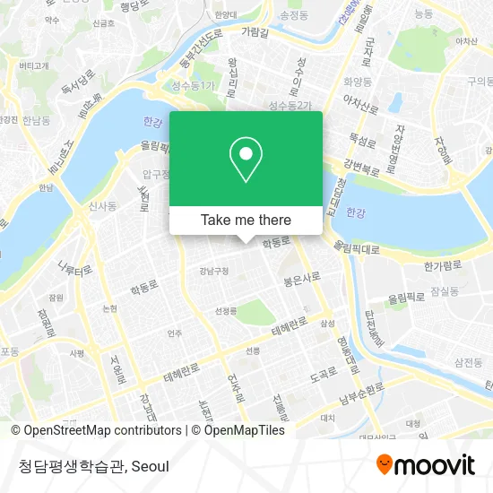 청담평생학습관 map