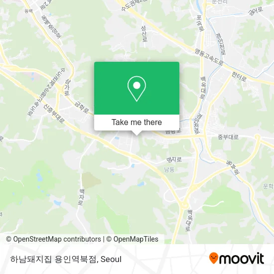 하남돼지집 용인역북점 map