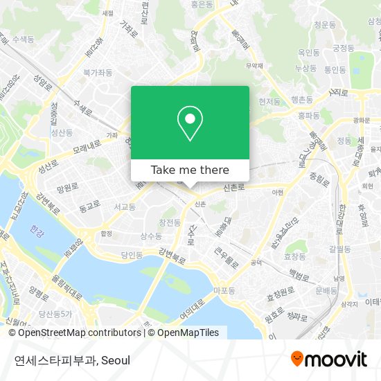 연세스타피부과 map