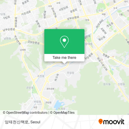 양재천산책로 map