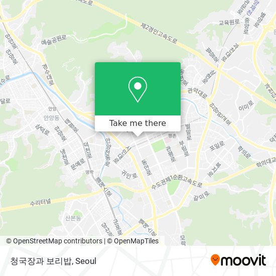 청국장과 보리밥 map