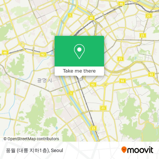 풍월 (대륭 지하1층) map