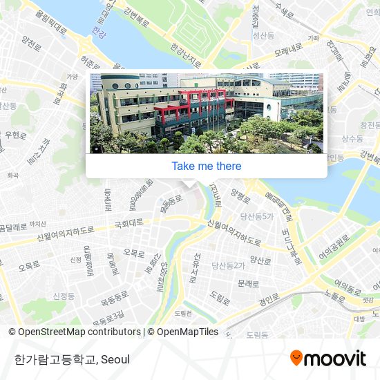 한가람고등학교 map
