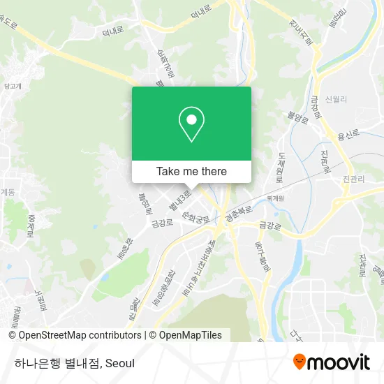 하나은행 별내점 map