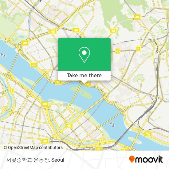 서곶중학교 운동장 map