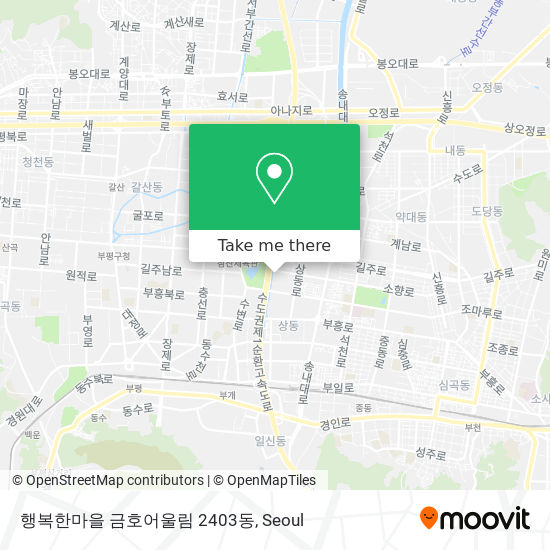 행복한마을 금호어울림 2403동 map