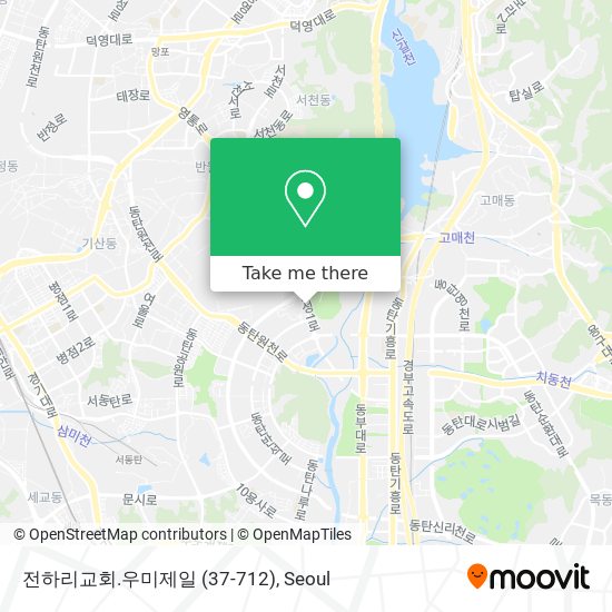 전하리교회.우미제일 (37-712) map