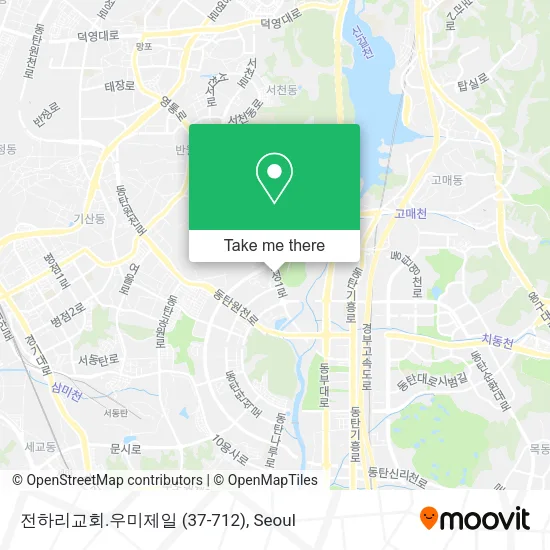 전하리교회.우미제일 (37-712) map