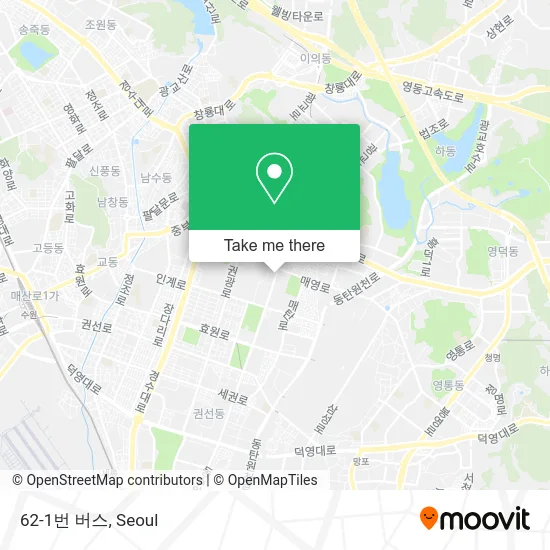 62-1번 버스 map
