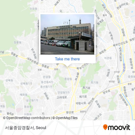 서울종암경찰서 map