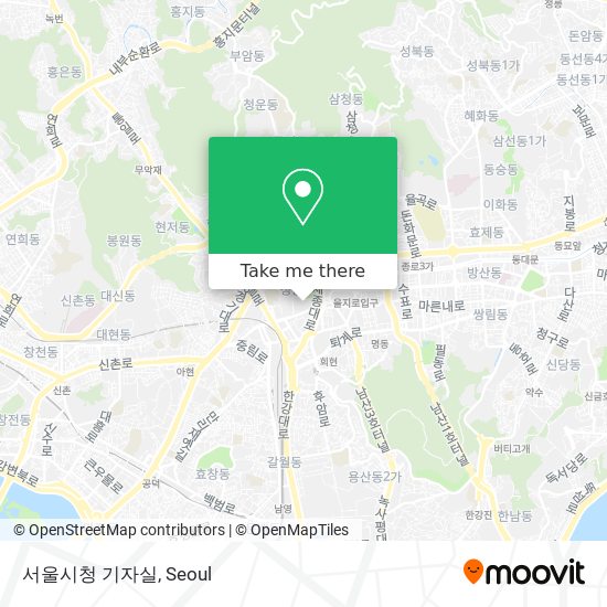서울시청 기자실 map