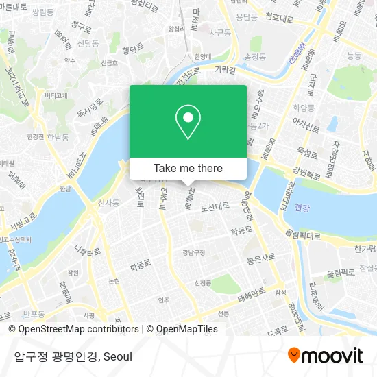 압구정 광명안경 map