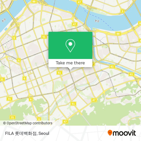 FILA 롯데백화점 map