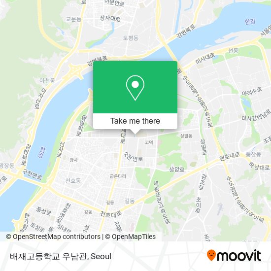 배재고등학교 우남관 map