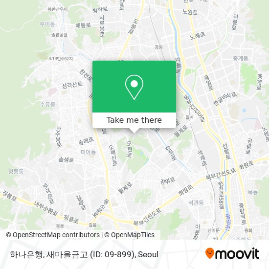 하나은행, 새마을금고 (ID: 09-899) map