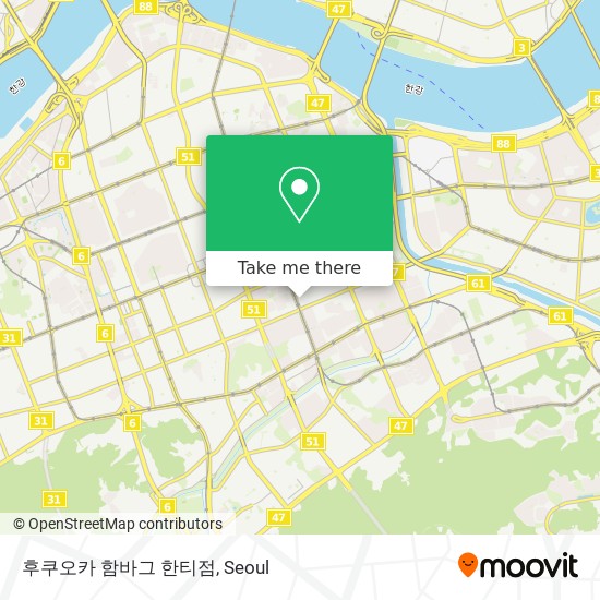How to get to 후쿠오카 함바그 한티점 in 강남구, 서울시 by Subway or Bus | Moovit