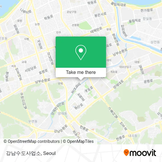 강남수도사업소 map