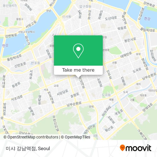 미샤 강남역점 map