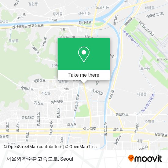 서울외곽순환고속도로 map