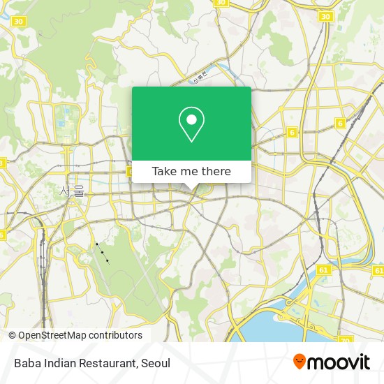 Baba Indian Restaurant map