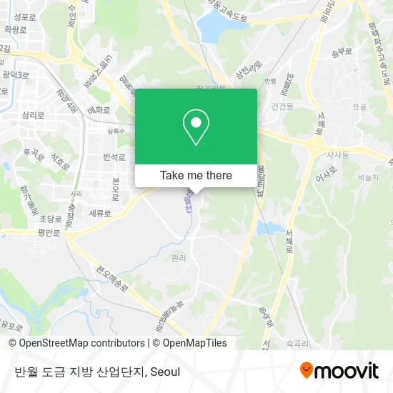 반월 도금 지방 산업단지 map