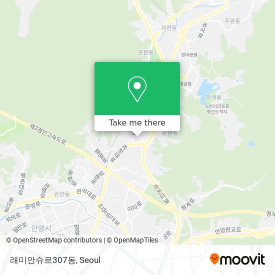 래미안슈르307동 map