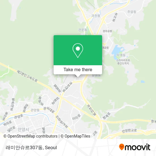 래미안슈르307동 map