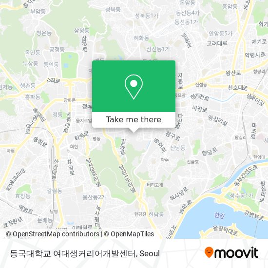 동국대학교 여대생커리어개발센터 map