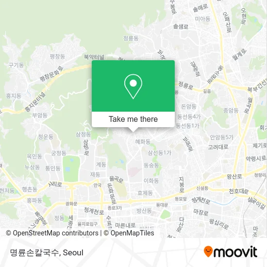 명륜손칼국수 map