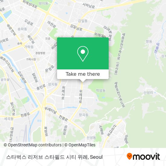 스타벅스 리저브 스타필드 시티 위례 map