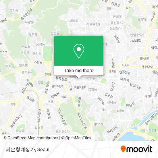 세운청계상가 map