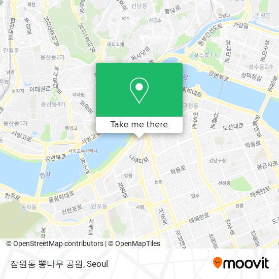 잠원동 뽕나무 공원 map