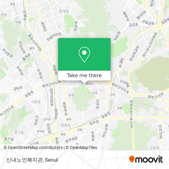 신내노인복지관 map