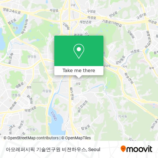 아모레퍼시픽 기술연구원 비젼하우스 map