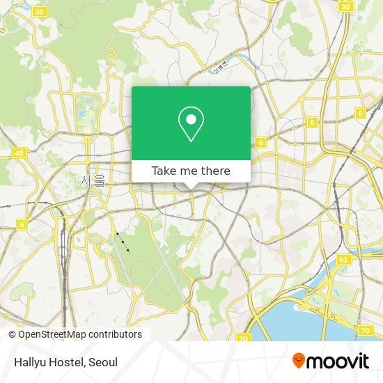 Hallyu Hostel map