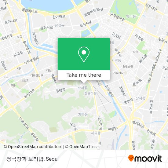 청국장과 보리밥 map
