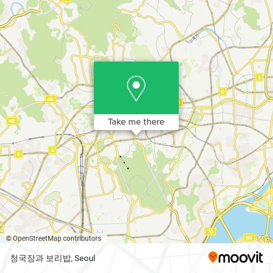 청국장과 보리밥 map