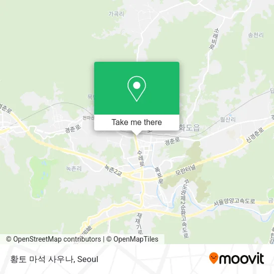 황토 마석 사우나 map
