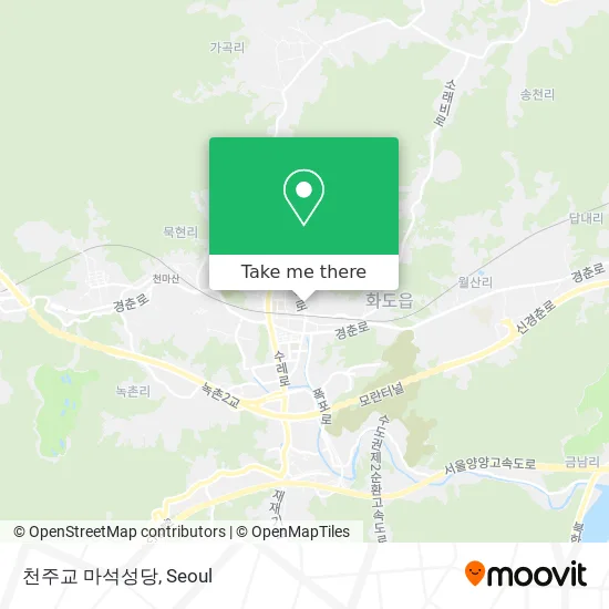 천주교 마석성당 map