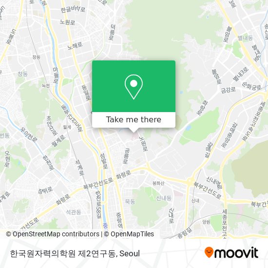 한국원자력의학원 제2연구동 map