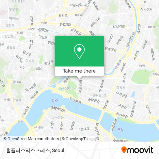 How to Get to 홈플러스익스프레스 in 성동구, 서울시 by Subway or Bus?