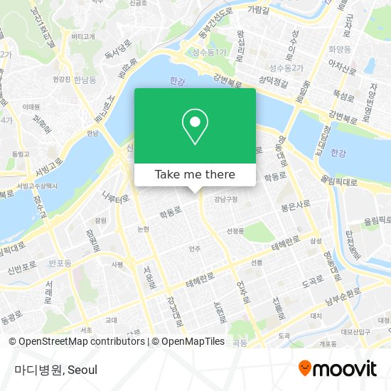 마디병원 map