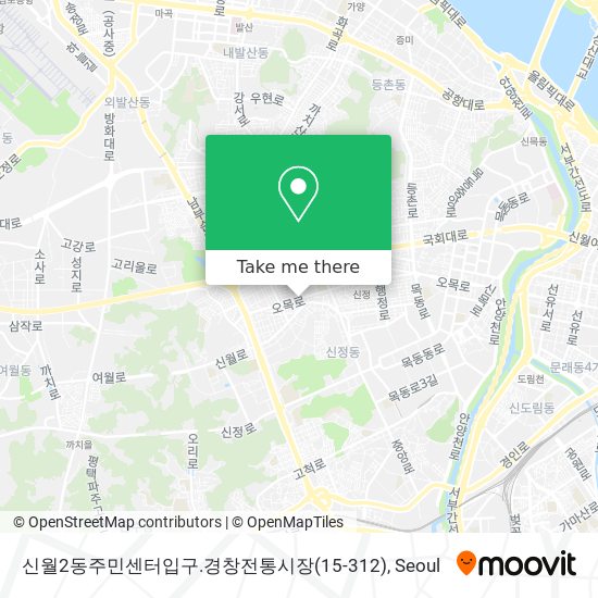 신월2동주민센터입구.경창전통시장(15-312) map