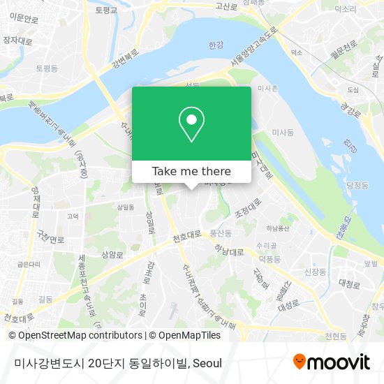 미사강변도시 20단지 동일하이빌 map
